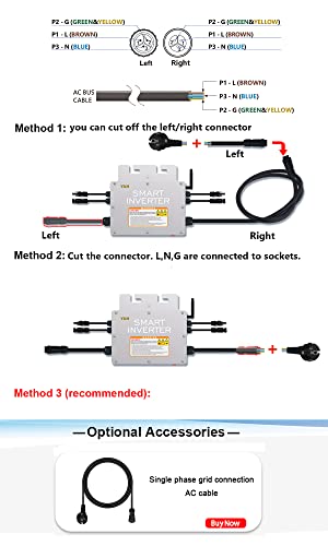 Y&H 600W Grid Tie Micro Inverter com comunicação WIFI MPPT à prova d'água empilhável DC30-60V Solar