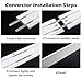Ceiling Mount Curtain Track Pelmet Cover, White Curtain Pelmet Box Without Track, Aluminum Alloy Curtain Cornice Baffle Panel for Windows(1.4 Meter (4.6ft))