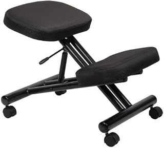 Boss Office Products Ergonomic Kneeling Stool in Black