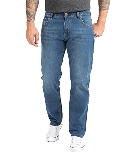 Jean pour homme Comfort Fit bleu Indumentum pour le bureau et week-end