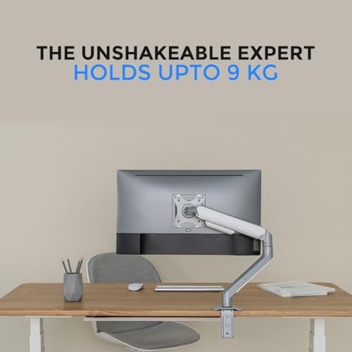 ممتص صدمات ميكانيكي للشاشات المسطحة والمنحنية مقاس 17 - 32 بوصة مع مقبض واحد وقدرة تحمل حتى 9 كيلوجرام كحد أقصى من تويستيد مايندز موديل TM-63-C06