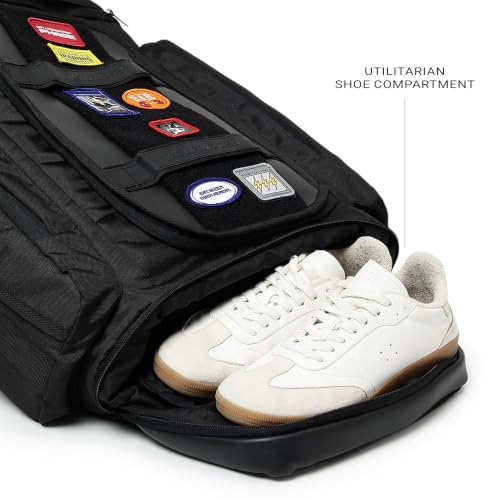 Image of MuscleBlaze Hypermove Athlete Backpack, Stealth Black, 40L | For Men and Women | Sports Bag