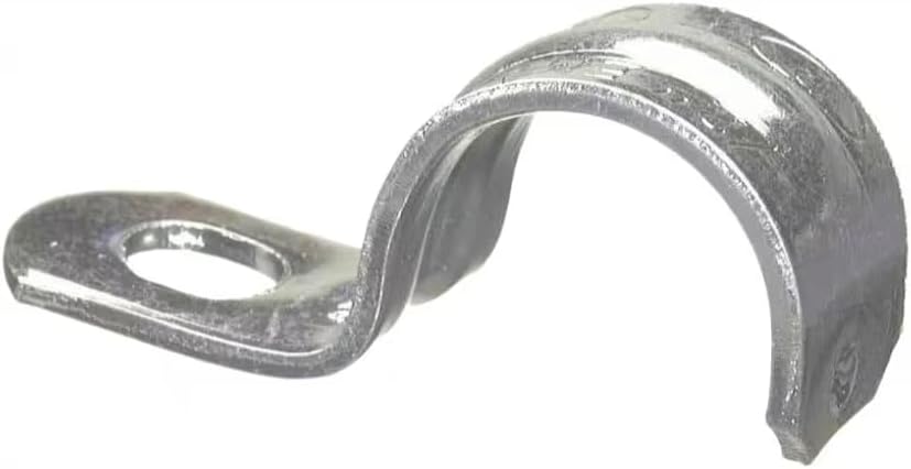 Electrical 1/2 Inch Metal Strap, for Rigid, Aluminum, PVC Conduit, UL Listed, Indoor/Outdoor Rated, Heavy Duty (1 Hole, 1000)