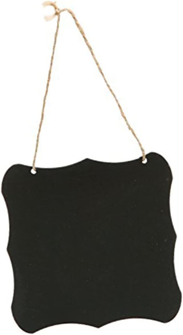 Vintage Style Wooden Mini Chalkboards Set of 4, 5.5 Inch Black