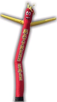 Inflatable Tube Man Guy Puppet Dancer 18ft - Mattress Sale Red/Yellow Air Powered Dancer - Body only, Without air Blower