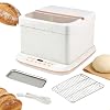 Folding Proofer & Slow Cooker, 30-250F Temp Control with 24H Timer, Collapsible Dough Fermentation Box, Space Saving Sourdough Starter Warmer Kit for Bread Pizza Dough Yogurt Home Baking