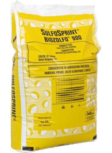 Sulfosprint correttivo per il terreno a base di zolfo lenticolare sacco da 25 kg