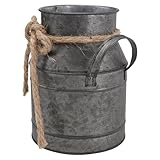 Vases : le design rétro de ce seau à fleurs le rend spécial et plus attrayant pour les gens, vase pichet à lait galvanisé