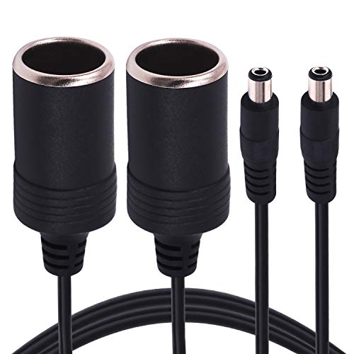 Yeebline Cigarette Lighter Power Supply Cable, 2-Pack Car Cigarette Lighter...