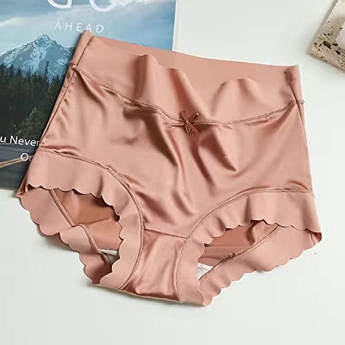 6 Packs Women’s Underwear High Waisted Panties No Trace Summer Thin Briefs For Women (Blue2+Army Green2+Brick Red2,Xl （138-171Lb）) #TOP7