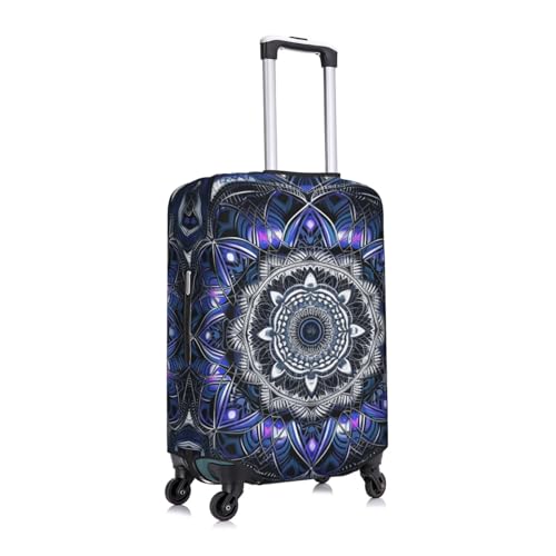 Travel Luggage Cover Anti-Scratch Suitcase Cover Protector Elastic Thicken Luggage Protector Washable Baggage Covers Rectangle Mandala Suitcase Sleeve Fit 18-32 Inch Luggage X-Large3