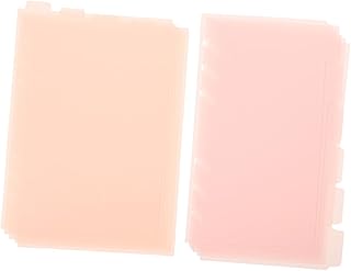 HAPINARY 2 Juegos De Separadores De Índice, Separadores De Archivos, Separadores Perforados Para Carpetas, Separadores Para Carpetas, Separadores Para Cuadernos, Separadores Para Blocs De