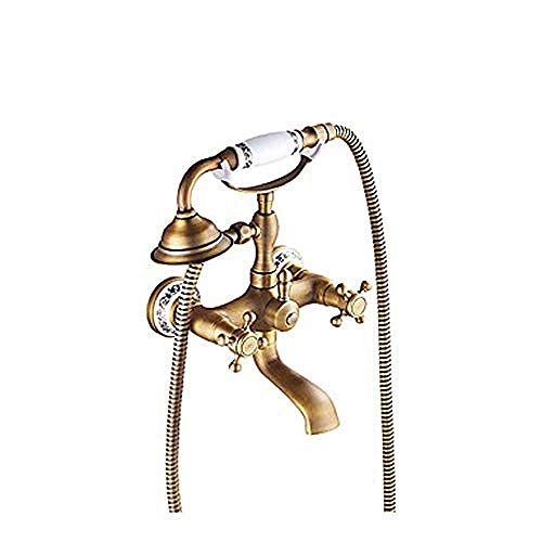 Robinet de douche en cuivre antique avec finition laiton vintage haut de gamme