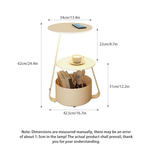 Table de chevet LED avec chargeur intelligent sans fil pour petit espace - 8