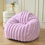 MEGO Kids Fluffy Faux Rabbit Fur Bean Bag Chair...