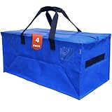 Neotemps Lot 4x Sac Demenagement, alternative Cartons Déménagement, Sac de Voyage Grand Format, Valise Grande Taille - Rangement Vetement Dressing Chaussures, Courses