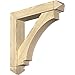 Ekena Millwork BKT0604X30X30IMP03RDF Imperial Arts and Crafts Rough Sawn Bracket w/Offset Brace, Douglas Fir