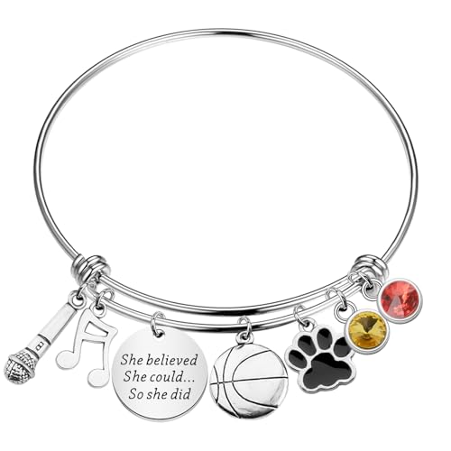 MYOSPARK Musical Inspired Gift Musical Theatre Characters Charm Bracelet Friendship Gift