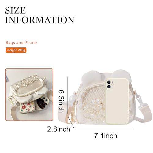 Cute Ita Bag Crossbody Small Pin Bag with Insert Kawaii Anime Shoulder Purse3