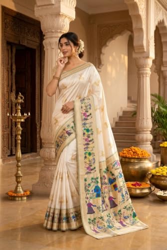 OWLSKY, SASSY & STYLO paithani silk saree in soft silk – image 5