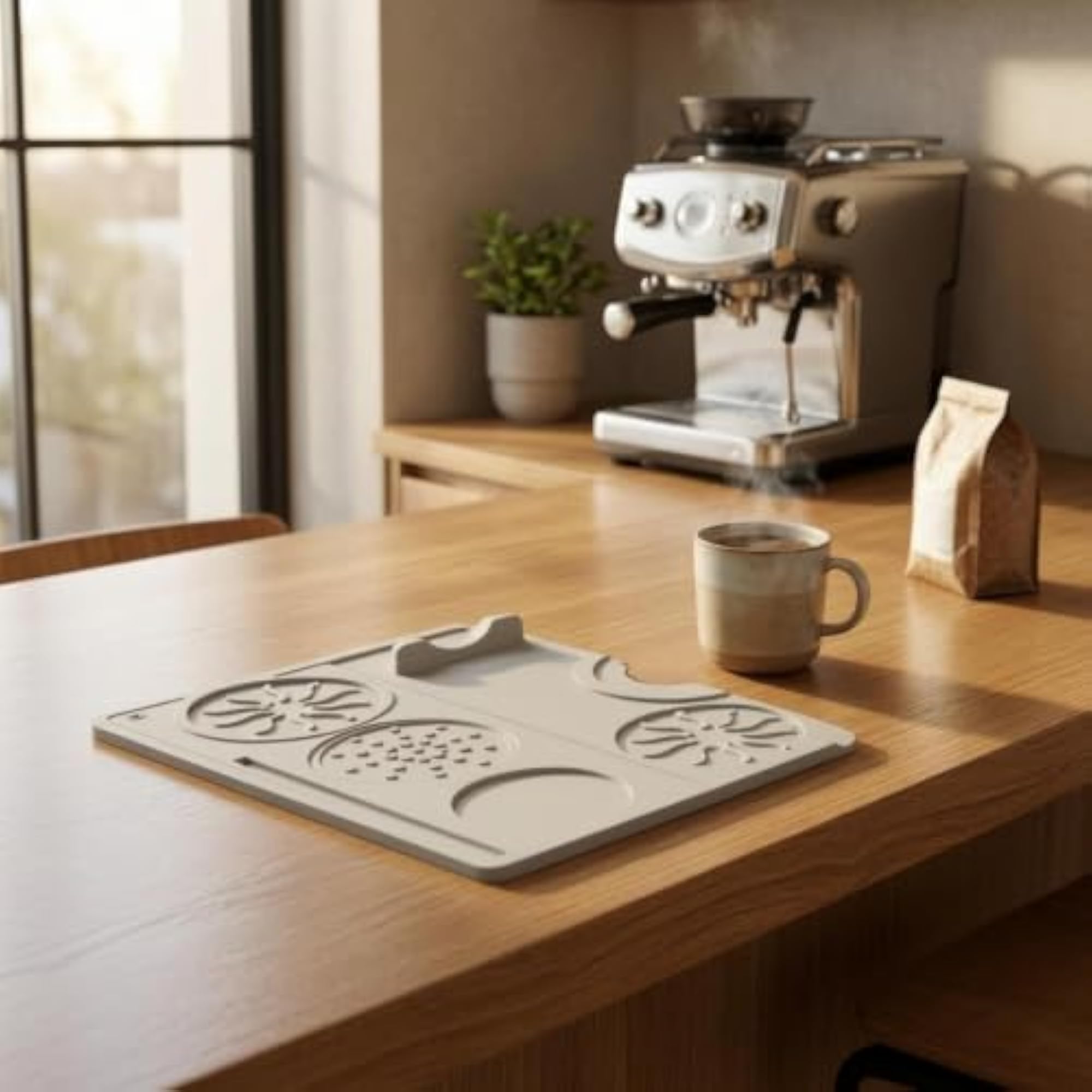 Non-Slip Silicone Pressing Mat for Espresso, Food-Grade