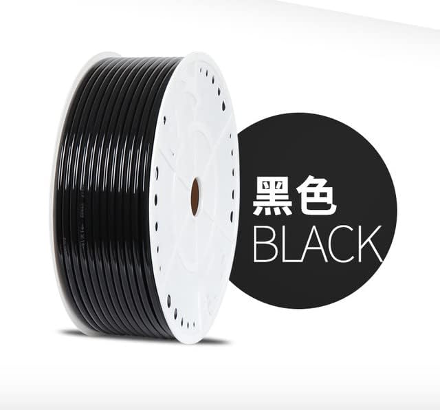 AE-TOOL - 1M 4mm 6mm 8mm 10mm 12mm 14mm 16mm Pneumatic Hose PU Pipe Air Tube Compressor Hose Air Water Gаѕ Hoses 8 * 5mm12x8 10x6.5 6x4 (Black 10x6.5mm)