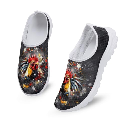 Jeiento Women's Slip On Walking Shoes Mesh Tennis Shoes Breathable Trainers Casual Running Sneakers3