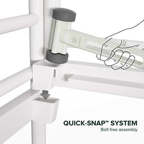 Zinus Ellen White Metal Loveseat / Steel Framework With Upholstered Cushions / Easy Assembly #TOP4