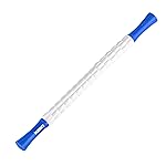 MZDXJ Muscle Roller Stick for Athletes - Deep Tissue Fascia Blaster & Roller Massager for Myofascial Pain Relief - Handheld Physical Therapy & Recovery Tool(Blue White-24 inch)