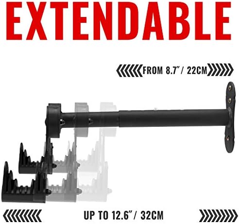 Bike Wall Mount - Horizontal Indoor Storage Rack for 1 Bicycle in Garage or Home - Cycling Hanger - Safe and Secure Holder, Hook for Bicycles - Hang Your Road, Mountain or Hybrid Bikes