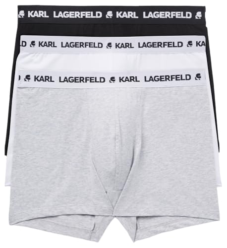 Karl Lagerfeld, Men's, Logo Trunk Set (3 Pack), Multi, S