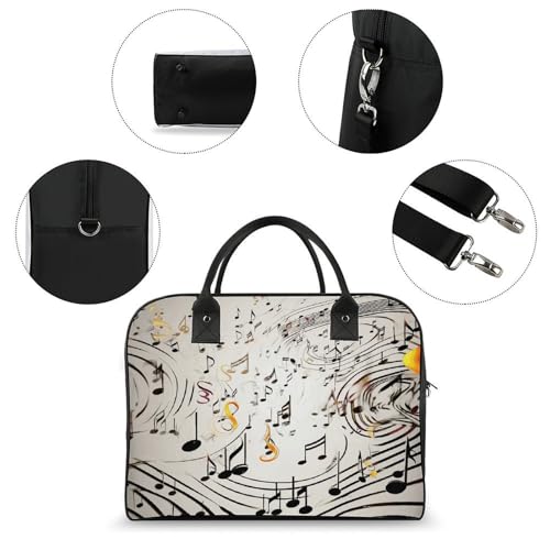 Maletín ligero de nylon para portátil unisex miniatura 6