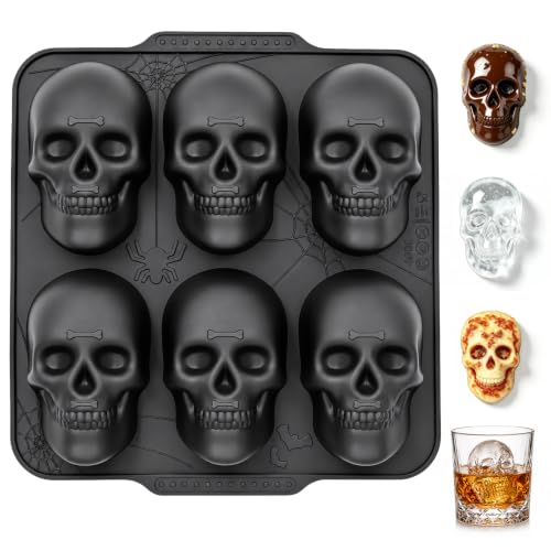 KASHME Richly Detailed Skull Baking Pan BPA Free, Easy Release