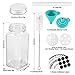 Gifort Botes de Especias Cristal, 12PCS Tarros de Vidrio Cuadrados para Especias...