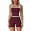 Colorblock Wine Red