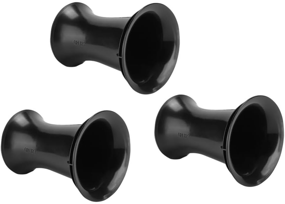 3Pcs 80mm x 110mm ABS Speaker Ports Smooth Airflow Bass Tube Horn Mouth Design for 6.5-8 Inch GH127 Subwoofer Ports