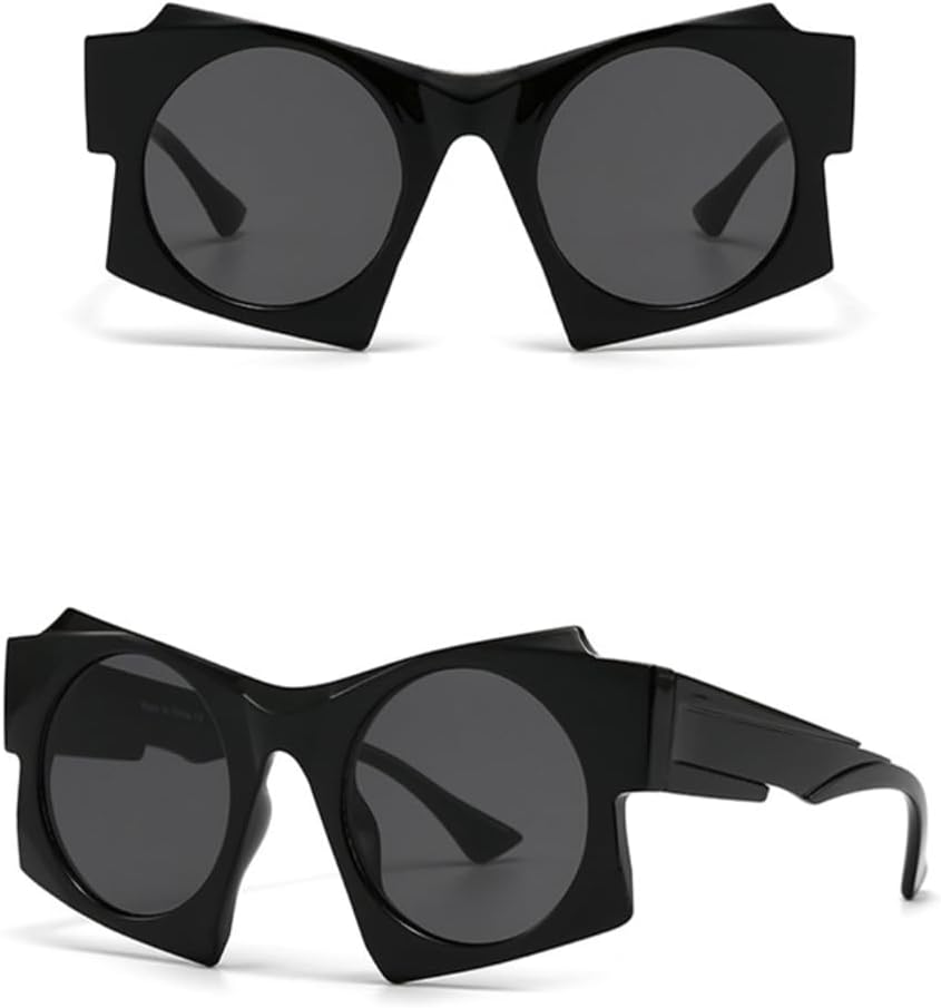 Popular Retro Punk Sunglasses Men Polygon Casual Sunshade Eyeglass Ladies Fashion Uv Protection Spectacles