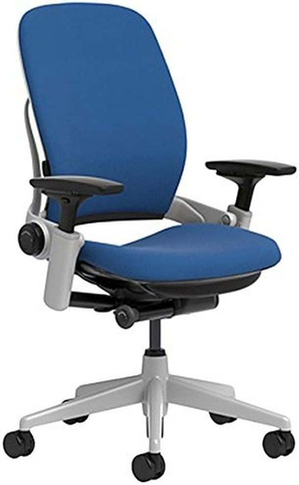 Steelcase Leap Office Chair - Ergonomic Work Chair with Wheels for Hard Flooring - Supports Unique Body Shape - with Natural Glide System & Liveback Technology - Licorice Black Fabric