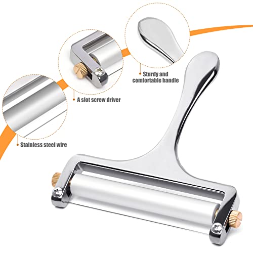 Sopito Cheese Slicer Stainless Steel Wire Cheese Slicer With 3 Extra Wires Great For Cheddar thumb #4