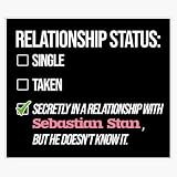 Relationship with Sebastian Stan Sticker Decal Laptop Car Window Vinyl 5"
