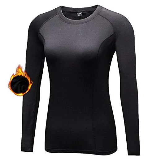 Sillictor Womens Theraml Base Layers Women Compression Sports Tops for Ski Running Hiking Cycling, 021-black, S