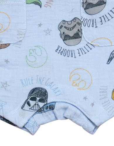 STAR WARS Baby Henley Romper Newborn to Infant Sizes (Newborn - 24 Months)4