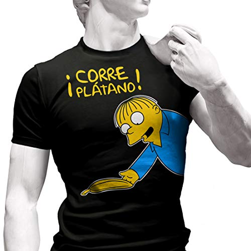 ¡Corre Plátano! - Camiseta de Manga Corta (XL) Cover