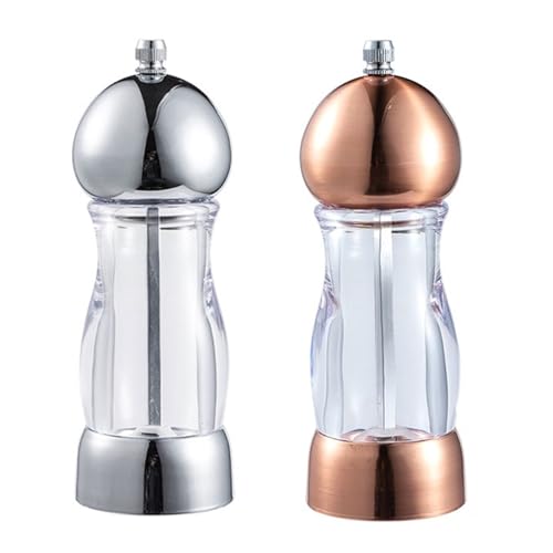 Molinillo para sales marinas y pimientos negros, molinillo manual de especias, práctico utensilio de cocina para los amantes de la cocina