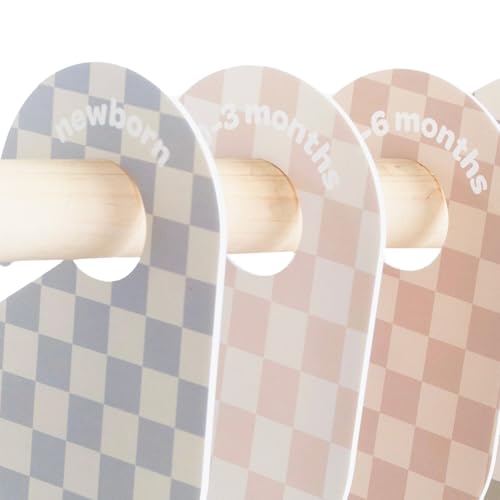 3 Sprouts Baby Wardrobe Dividers Set of 8, Hanger Closet Divider, Baby Clothes Organiser - Image 2