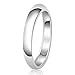 Imagen de 3mm Anillo de la Venda de Boda de Plata Esterlina Clásico Llanura