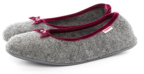 GIESSWEIN Hausschuh Hohenau - Geschlossene Filz Pantoffeln im Ballerina...