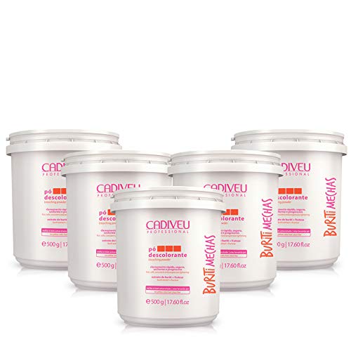 Cadiveu Buriti Mechas Kit Pó Descolorante 500g 5 Unidades