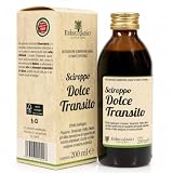 Dolce Transito Sciroppo Lassativo delicato per Stitichezza e Stipsi, Integratore per intestino pigro, Lassativo liquido Sgonfia e Depura l'intestino e favorisce la digestione 1 Flacone in vetro 200ml