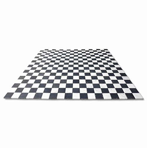 Stone Center Online Carrara White & Nero Marquina Black Marble 2x2 Checkerboard Mosaic Tile Polished Kitchen Bath Wall Floor Backsplash Shower (1 Sheet)